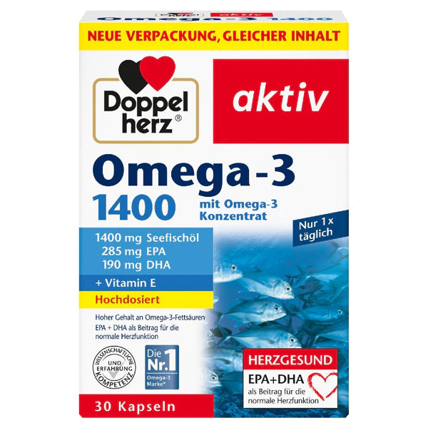 Doppelherz Omega-3 1400 | 30 Kapseln