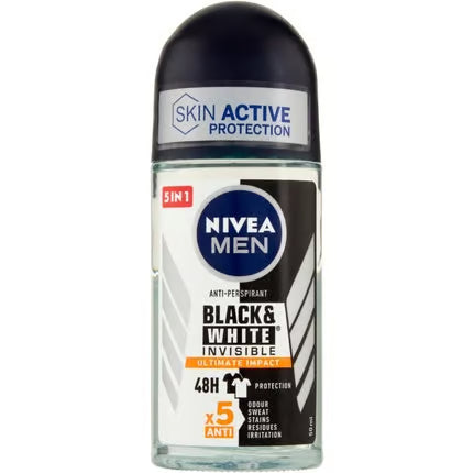 Nivea Men Black&White Invisible Ultimate Protection Roll On Deodorant | Fleckenlos | 160 ml (Kopie)