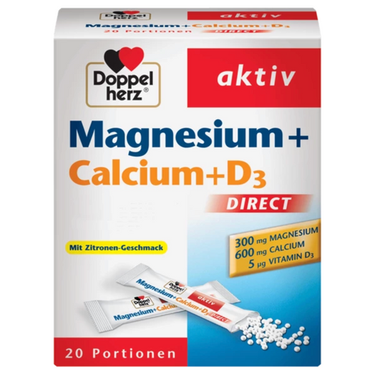 Doppelherz Magnesium + Calcium + D3 | 20 Portionen