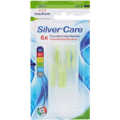 6 Stück Interdentalbürstchen 1,2mm | Mittel ISO 3